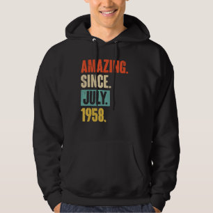 Verbazingwekkend sinds juli 1958 64 jaar oud 64e v hoodie