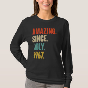 Verbazingwekkend sinds juli 1967 55 jaar oude Gift T-shirt