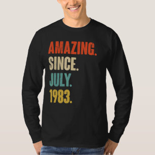 Verbazingwekkend sinds juli 1983 39 jaar oud cadea t-shirt