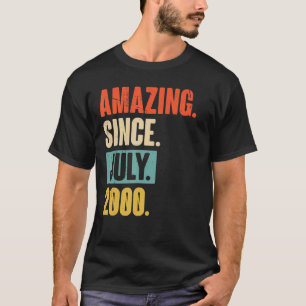 Verbazingwekkend sinds juli 2000 22 jaar oud 22 ja t-shirt