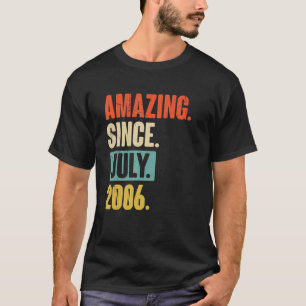 Verbazingwekkend sinds juli 2006 16-jarige zestien t-shirt