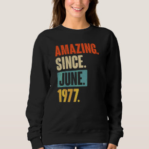 Verbazingwekkend sinds juni 1977 45 jaar oud 45e v trui