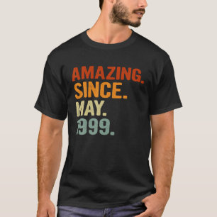 Verbazingwekkend sinds mei 1999 Retro 22 jaar oud T-shirt