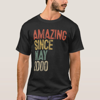 Verbazingwekkend sinds mei 2000 Mannen vrouw 21 se T-shirt