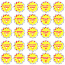 Verbazingwekkend werk leuk beloning leraar Sticker