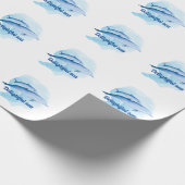 Verbazingwekkend zee met dolfijnen cadeaupapier (Hoek)