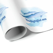 Verbazingwekkend zee met dolfijnen cadeaupapier (Rol Hoek)