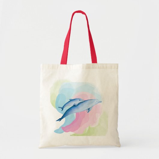 Verbazingwekkend zee met dolfijnen tote bag (Voorkant)