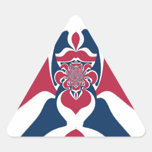 Verbazingwekkende Abstracte E.T. Art Print Driehoek Sticker