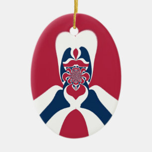 Verbazingwekkende Abstracte E.T. Art Print Keramisch Ornament