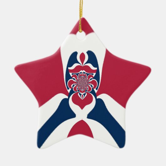 Verbazingwekkende Abstracte E.T. Art Print Keramisch Ornament (Voorkant)