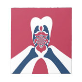 Verbazingwekkende Abstracte E.T. Art Print Notitieblok (Voorkant)