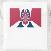 Verbazingwekkende Abstracte E.T. Art Print Rechthoekige Sticker (Tas)