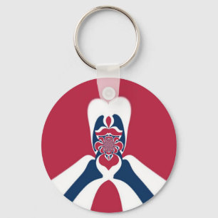 Verbazingwekkende Abstracte E.T. Art Print Sleutelhanger