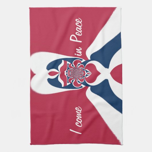 Verbazingwekkende Abstracte E.T. Art Print Theedoek (Verticaal)