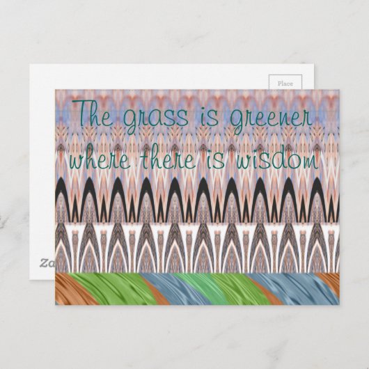 Verbazingwekkende Abstracte Pattern Art Print Briefkaart (Voorkant / Achterkant)