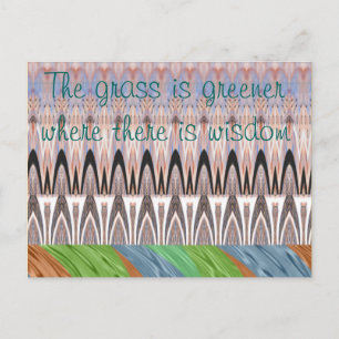 Verbazingwekkende Abstracte Pattern Art Print Briefkaart