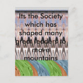 Verbazingwekkende Abstracte Pattern Art Print Briefkaart (Voorkant)