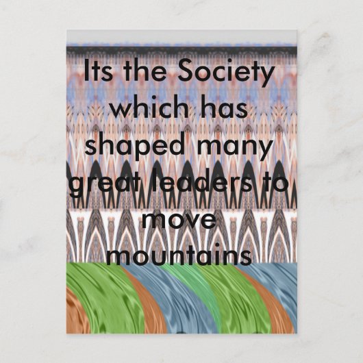 Verbazingwekkende Abstracte Pattern Art Print Briefkaart (Voorkant)