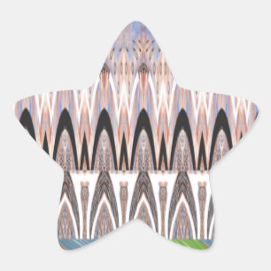 Verbazingwekkende Abstracte Pattern Art Print Ster Sticker