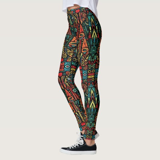 Verbazingwekkende Abstracte Pop Mode Leggings (Links)