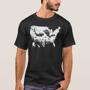Verbazingwekkende Amerikaanse Vlag Duik Duiker S T-shirt