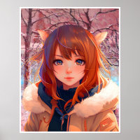 Verbazingwekkende anime meisje kunst