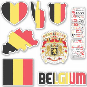 Verbazingwekkende Belgische vormen van nationale s Sticker