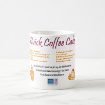 Verbazingwekkende Coffee Cake Funny Recept Mok