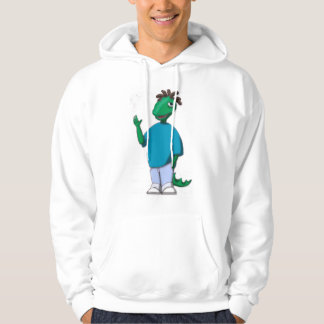 Verbazingwekkende dinosaurus met een echte hoogte. hoodie