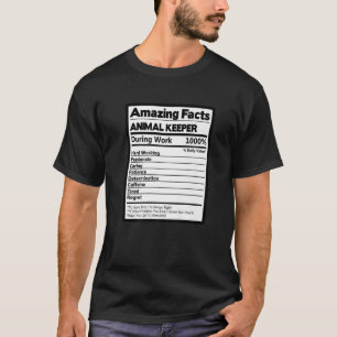 Verbazingwekkende feiten Dierenhouder tijdens werk T-shirt