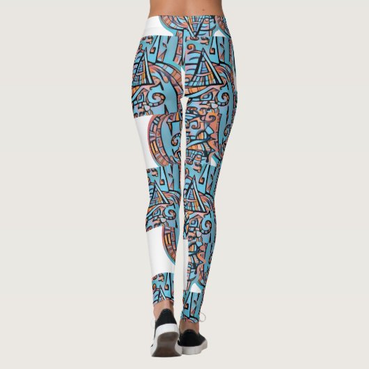Verbazingwekkende fractals leggings (Achterkant)