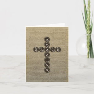 Verbazingwekkende Grace Cross sympathie met vers Kaart