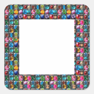 Verbazingwekkende Grace: GRENS LIJST GEM PAREL JUW Vierkante Sticker