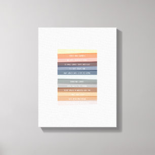 Verbazingwekkende Grace Lyric Kleurrijke Canvas Ar Afdruk