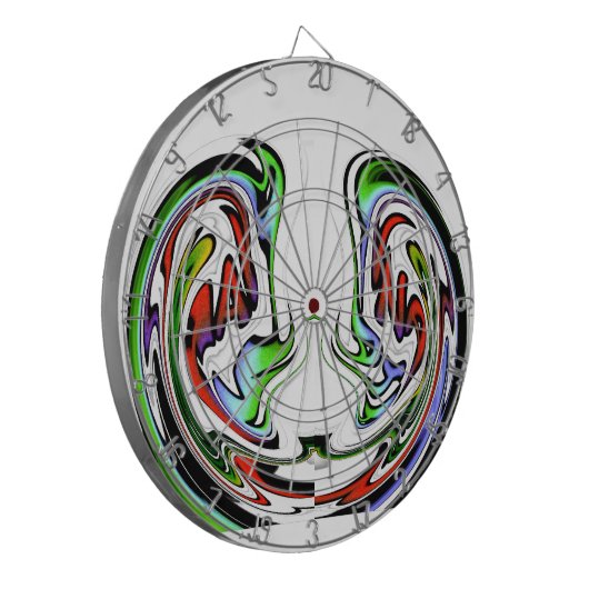 Verbazingwekkende Hakuna Matata Whirl Art Print Dartbord (Voorkant Links)