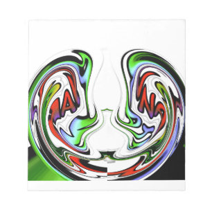 Verbazingwekkende Hakuna Matata Whirl Art Print Notitieblok