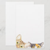 Verbazingwekkende kattenbanketers briefpapier (Voorkant / Achterkant)
