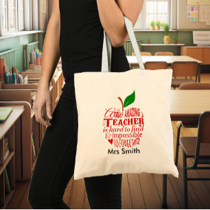 Verbazingwekkende leraar bedankt leraar tote bag