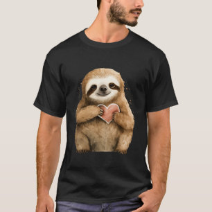 Verbazingwekkende luiaard met hem voor NS T-shirt