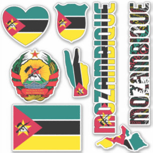 Verbazingwekkende Mozambikaanse nationale symbolen Sticker