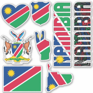 Verbazingwekkende Namibië vormen nationale symbole Sticker