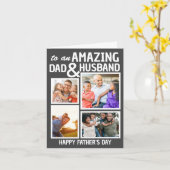 Verbazingwekkende pap en man | Aangepaste Vaderdag Kaart (Gele Bloem)