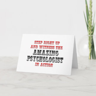 Verbazingwekkende psycholoog in actie kaart