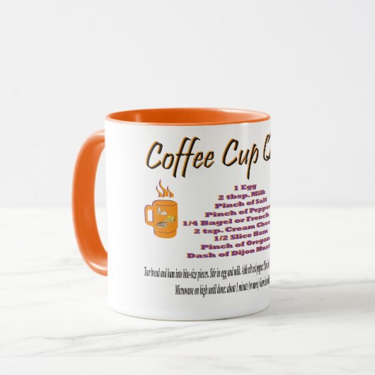 Verbazingwekkende Quiche Fab Funny Recept Mok (Voorkant links)