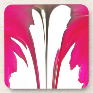 Verbazingwekkende rode roos onder de witte hemel.p drankjes onderzetter