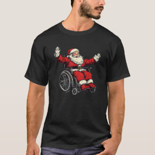 Verbazingwekkende rolstoel Santa Claus Kostuum voo T-shirt