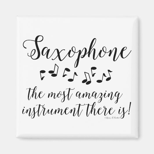 Verbazingwekkende saxofoon magneet (Voorkant)