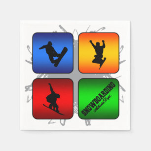 Verbazingwekkende Snowboarding Urban Style Servet