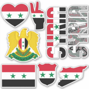 Verbazingwekkende Symbolen in Syrië Sticker
